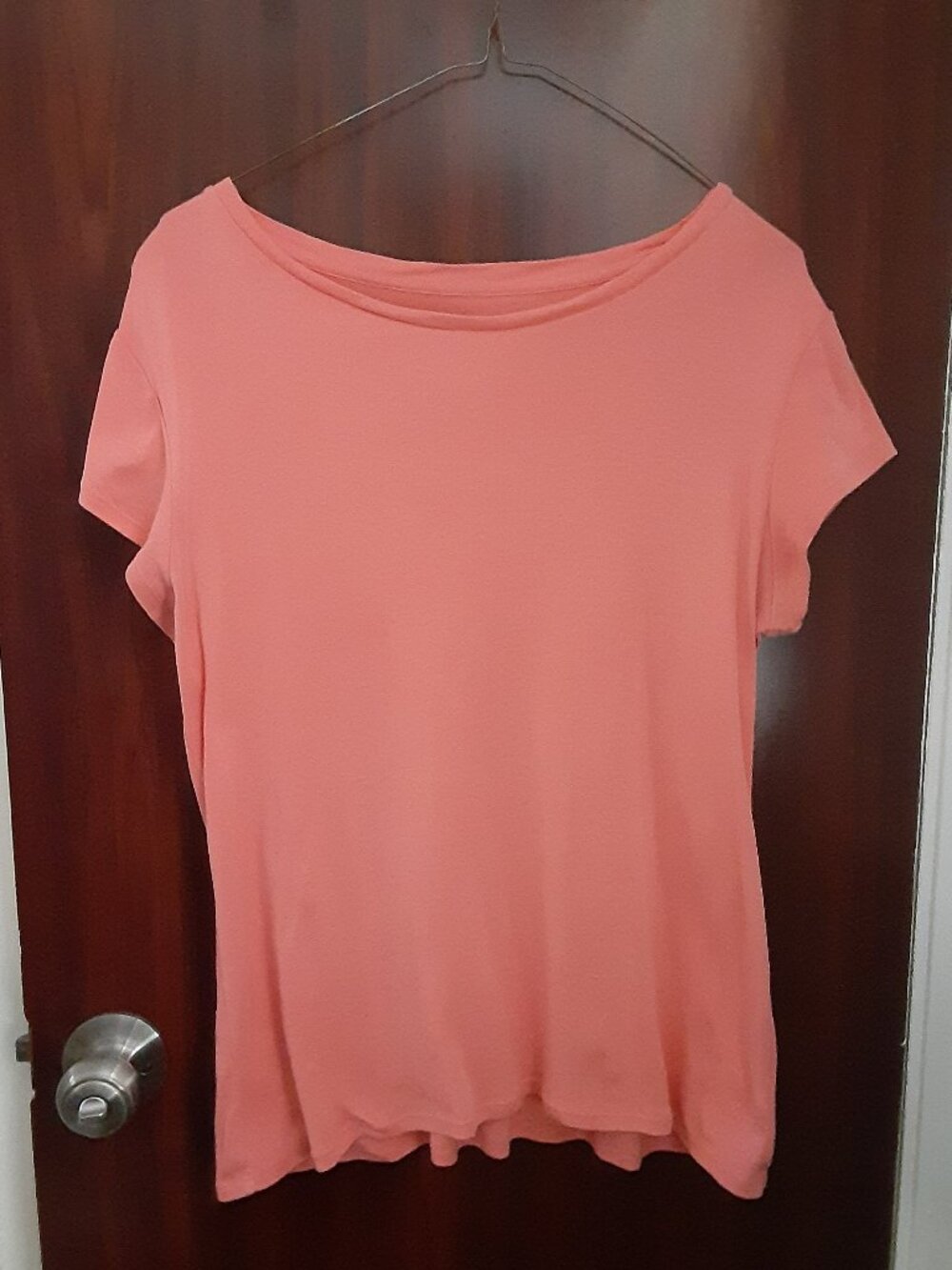 Liz Claiborne Size M Short Sleeve Peach Shirt